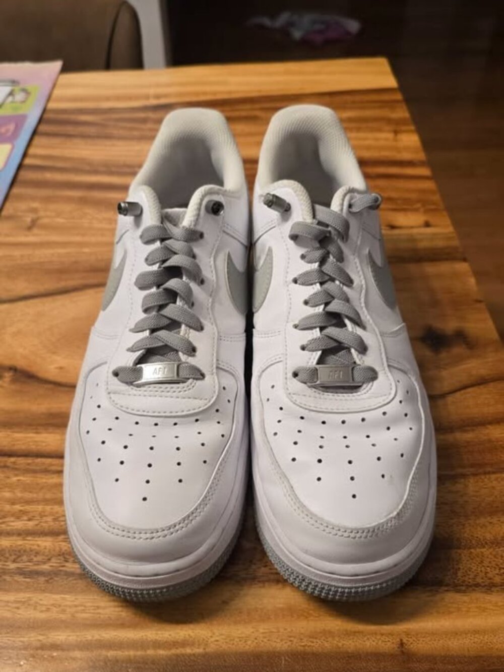 Nike Air Force 1 White and Grey Size 10